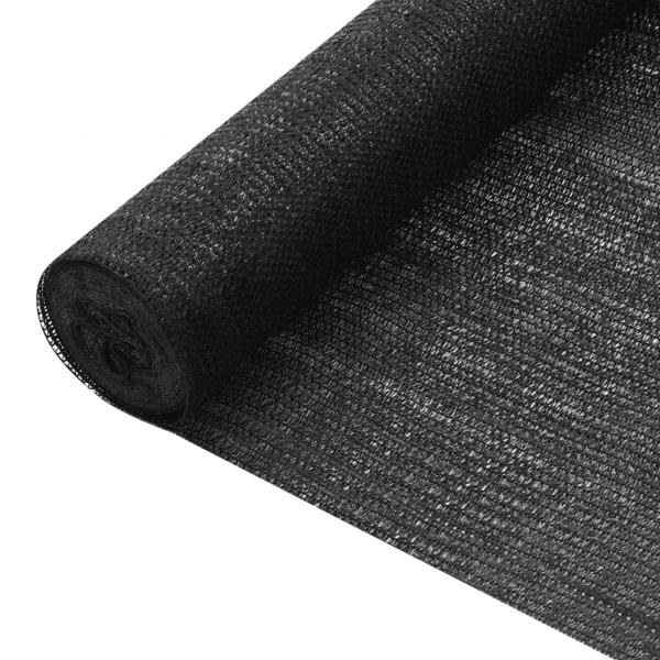 ARDEBO.de - Zaunblende Schwarz 1x25 m HDPE 75 g/m² 