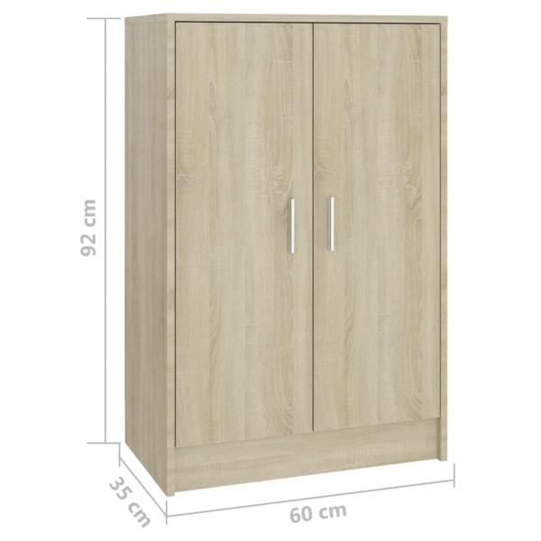 Schuhschrank Sonoma-Eiche 60x35x92 cm Holzwerkstoff