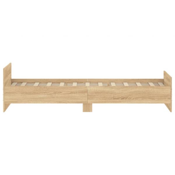 Bettgestell Sonoma-Eiche 90x190 cm Holzwerkstoff