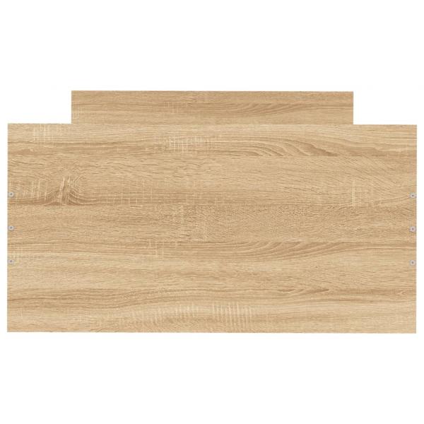 Bettgestell Sonoma-Eiche 75x190 cm Holzwerkstoff