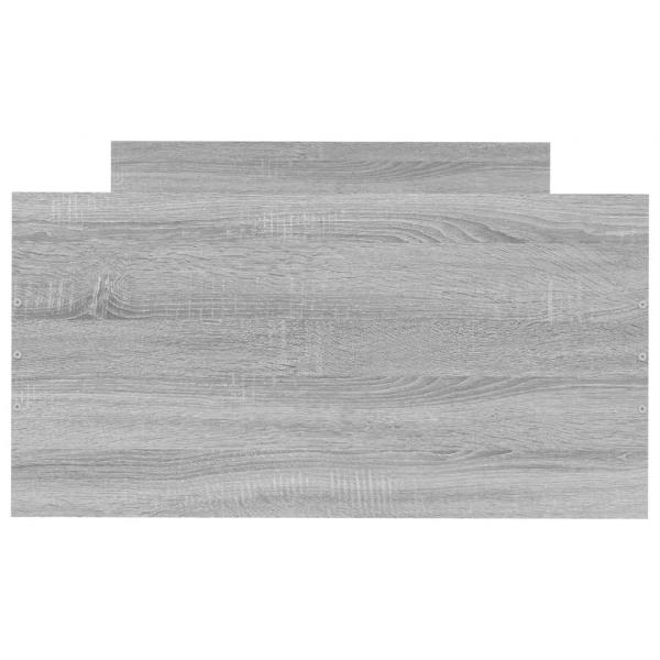 Bettgestell Grau Sonoma 75x190 cm Holzwerkstoff