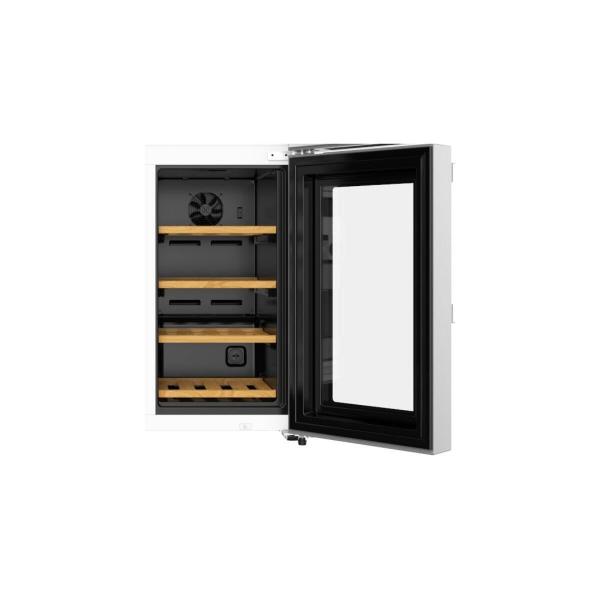 Wolkenstein WCD595EWTSNF ST Side-by-Side Kombination Cross Door, 90,5 cm breit, 606 L, NoFrost, integr. Weinschrank, Thermostat, Kindersicherung, Anti-Fingerprint Granitoptik