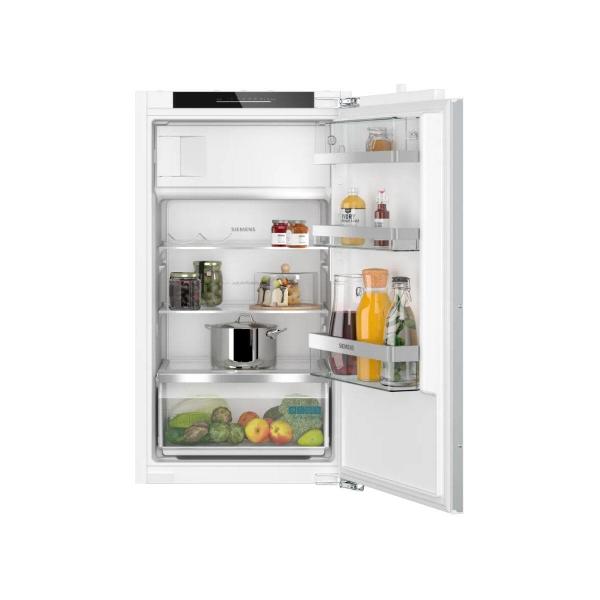 ARDEBO.de Siemens KI32LADD1 iQ500 Einbaukühlschrank mit Gefrierfach, Nischenhöhe 102,5 cm, 147 L, Flachscharnier, SoftClosing, Super Cooling, hyperFresh, weiß