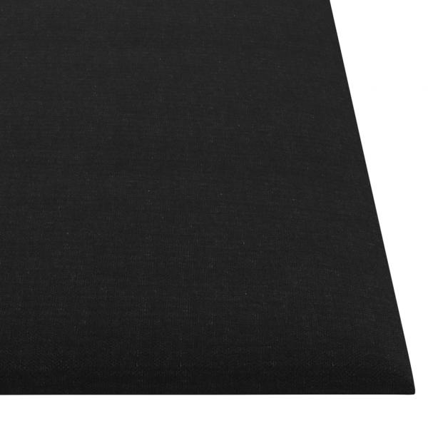 Wandpaneele 12 Stk. Schwarz 30x30 cm Stoff 1,08 m²