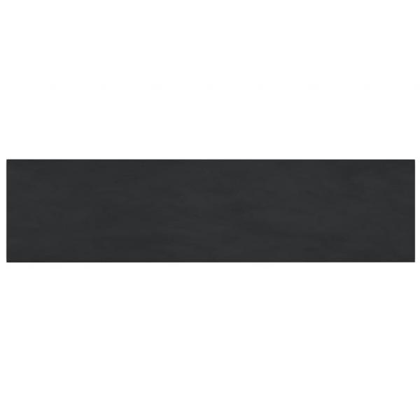 Wandpaneele 12 Stk. Schwarz 60x15 cm Samt 1,08 m²