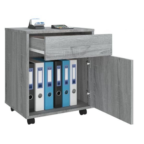 Rollschrank Grau Sonoma 45x38x54 cm Holzwerkstoff