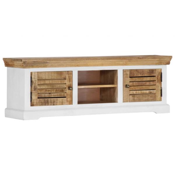 TV-Schrank 118 x 30 x 40 cm Massivholz Mango