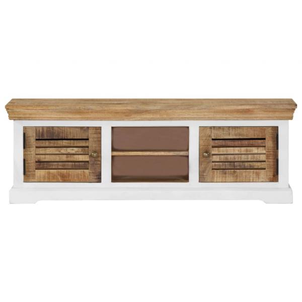 TV-Schrank 118 x 30 x 40 cm Massivholz Mango