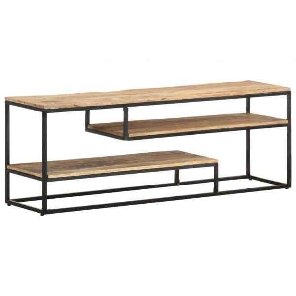 ARDEBO.de - TV-Schrank 130x30x45 cm Raues Mangoholz