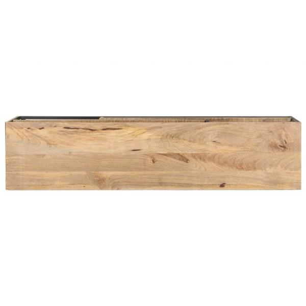 TV-Schrank 130x30x45 cm Raues Mangoholz