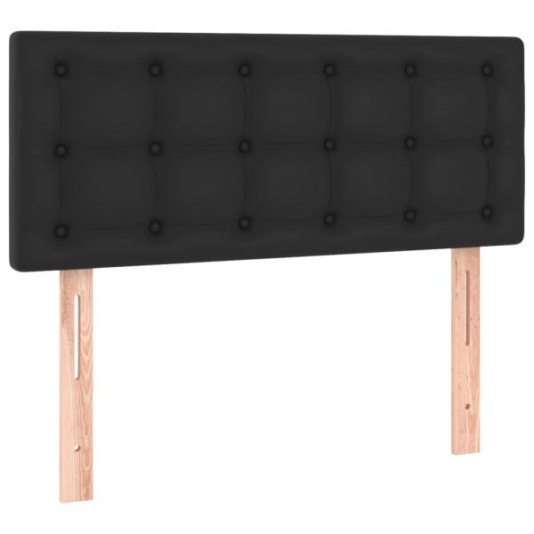 LED Kopfteil Schwarz 90x5x78/88 cm Kunstleder