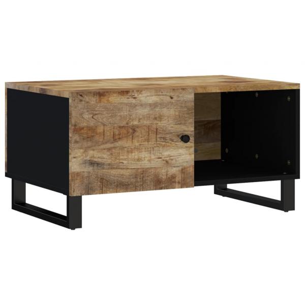 Couchtisch 80x50x40 cm Massivholz Mango & Holzwerkstoff