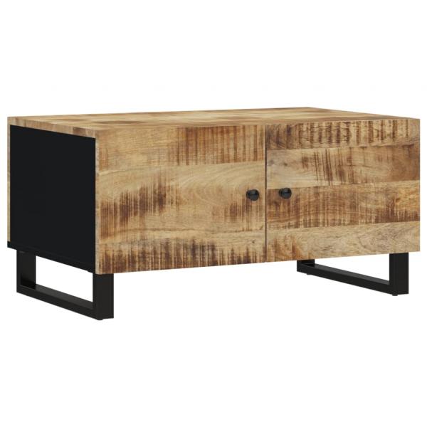 Couchtisch 80x50x40 cm Massivholz Mango & Holzwerkstoff