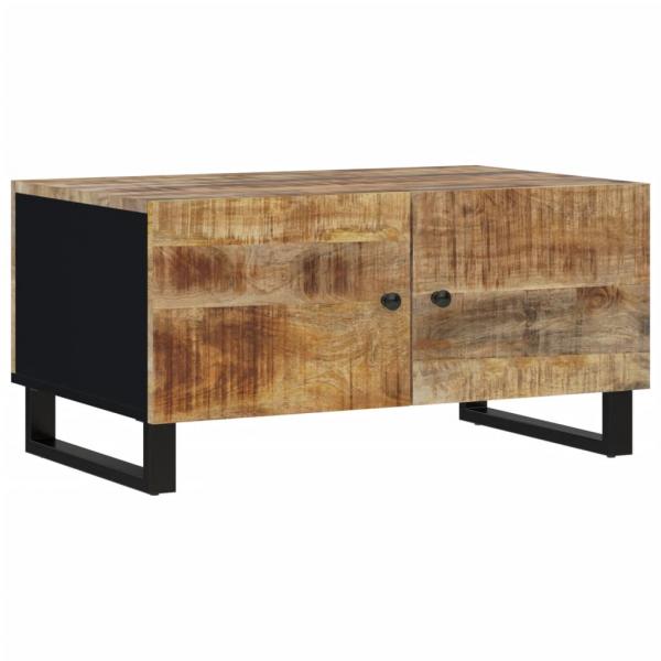 Couchtisch 80x50x40 cm Massivholz Mango & Holzwerkstoff