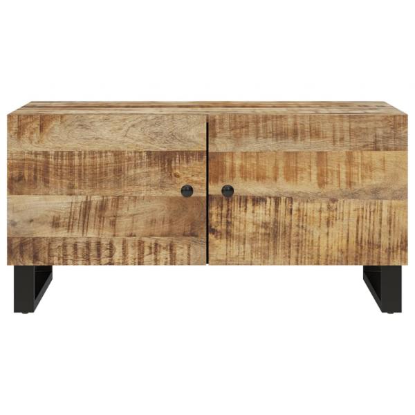 Couchtisch 80x50x40 cm Massivholz Mango & Holzwerkstoff