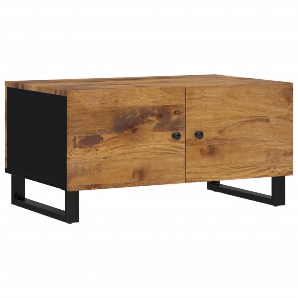 Couchtisch 80x50x40 cm Massivholz Mango & Holzwerkstoff