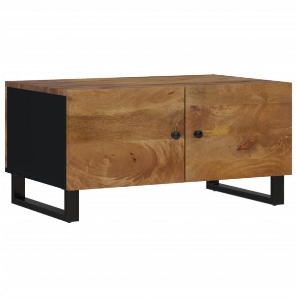 Couchtisch 80x50x40 cm Massivholz Mango & Holzwerkstoff