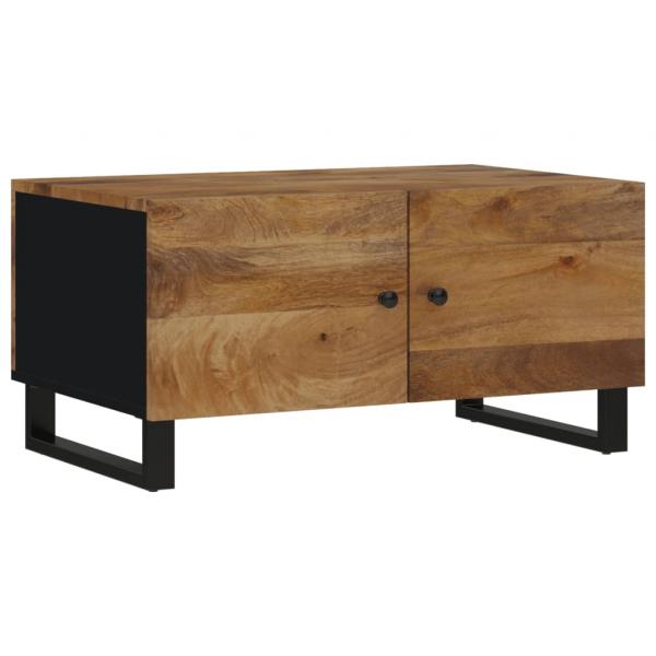 Couchtisch 80x50x40 cm Massivholz Mango & Holzwerkstoff