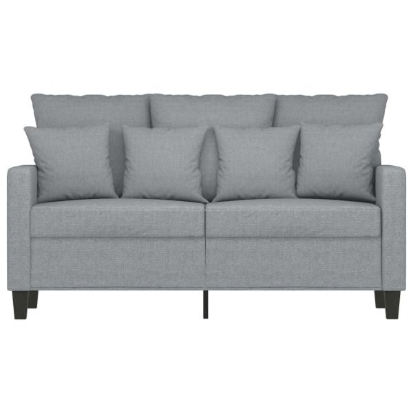 2-Sitzer-Sofa Hellgrau 120 cm Stoff