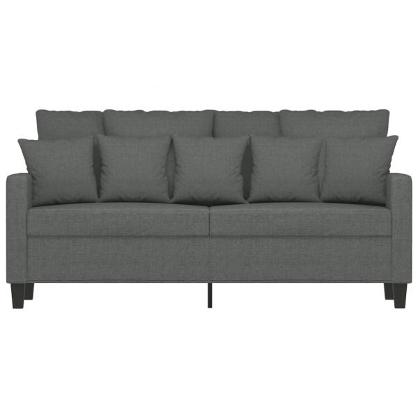 2-Sitzer-Sofa Dunkelgrau 140 cm Stoff