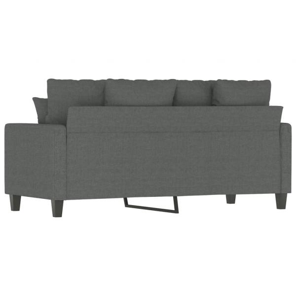 2-Sitzer-Sofa Dunkelgrau 140 cm Stoff