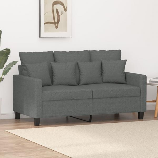 ARDEBO.de - 2-Sitzer-Sofa Dunkelgrau 120 cm Stoff