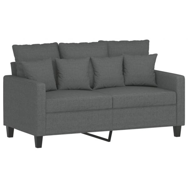 2-Sitzer-Sofa Dunkelgrau 120 cm Stoff