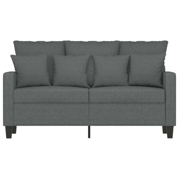 2-Sitzer-Sofa Dunkelgrau 120 cm Stoff