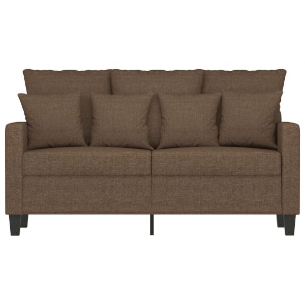 2-Sitzer-Sofa Braun 120 cm Stoff