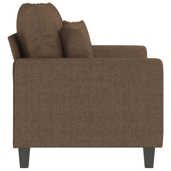 2-Sitzer-Sofa Braun 120 cm Stoff