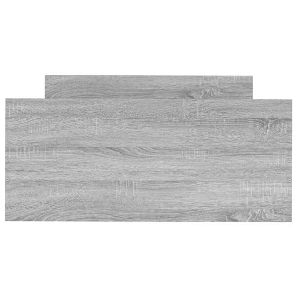 Bettgestell Grau Sonoma 100x200 cm Holzwerkstoff