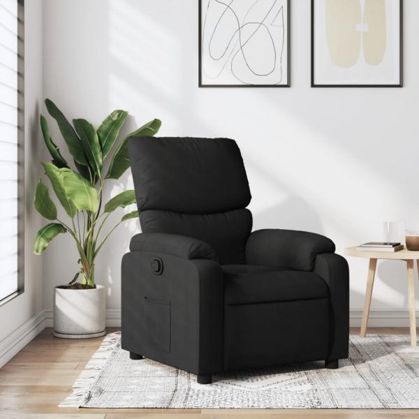 ARDEBO.de - Relaxsessel Schwarz Stoff