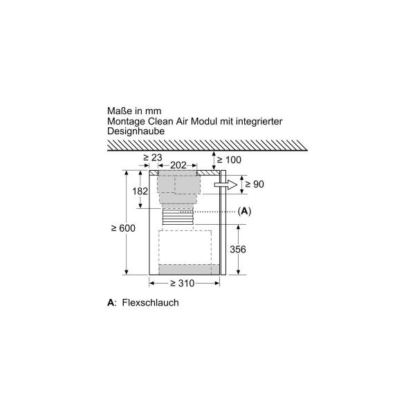 Neff Z51ITD1X1 Long Life Umluftset, extern