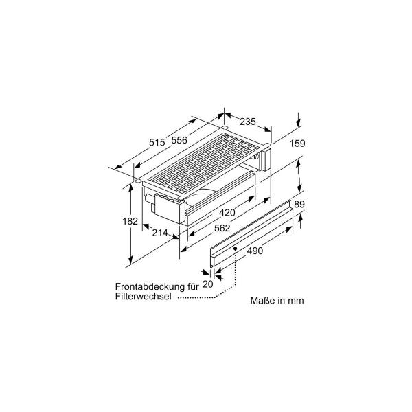 Neff Z51ITD1X1 Long Life Umluftset, extern