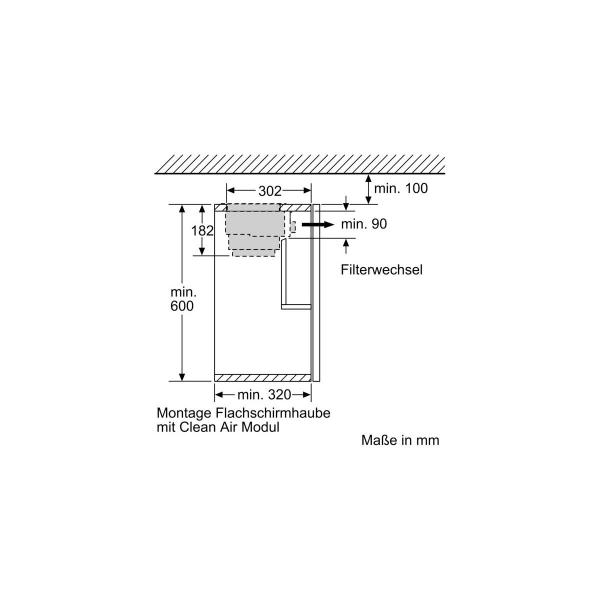 Neff Z51ITD1X1 Long Life Umluftset, extern