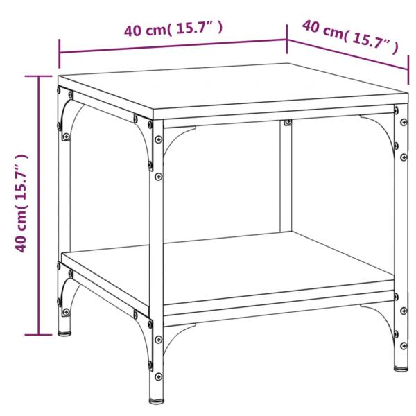 Beistelltisch Grau Sonoma 40x40x40 cm Holzwerkstoff