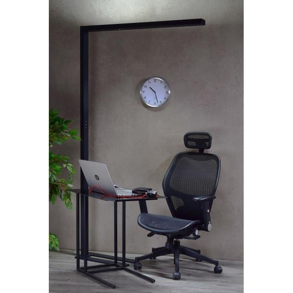 DEKO-LIGHT Office Three Motion Up and Down Stehleuchte, 80 W, Touch Dim, 4000 K, 200-240 V/AC, 50 / 60 Hz, schwarz (343033)