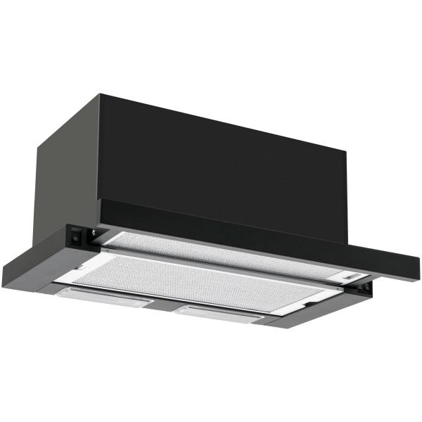 Amica FH 664 300 S EEK: A Flachschimhaube, 60 cm breit, Abluft-/Umluftbetrieb, LED, schwarz