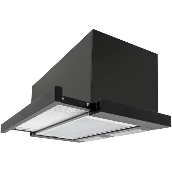 Amica FH 664 300 S EEK: A Flachschimhaube, 60 cm breit, Abluft-/Umluftbetrieb, LED, schwarz