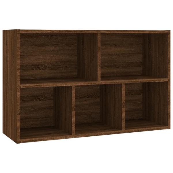 Bücherregal/Sideboard Braun Eiche 50x25x80 cm Holzwerkstoff