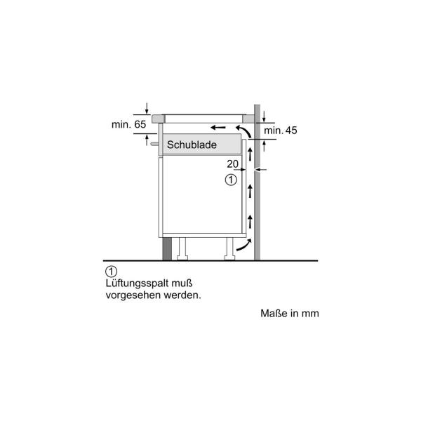 Siemens EH845HFB1E iQ300 Autarkes Induktionskochfeld, Glaskeramik, 80 cm breit, 17 Leistungsstufen, powerBoost, quickStart, Edelstahlrahmen, schwarz