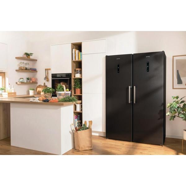 Gorenje R619DABK6 Standkühlschrank, 59,5cm breit, 398L, AdapTech, DynamicAir, FreshZone, schwarz