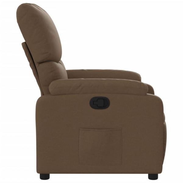 Relaxsessel Braun Stoff