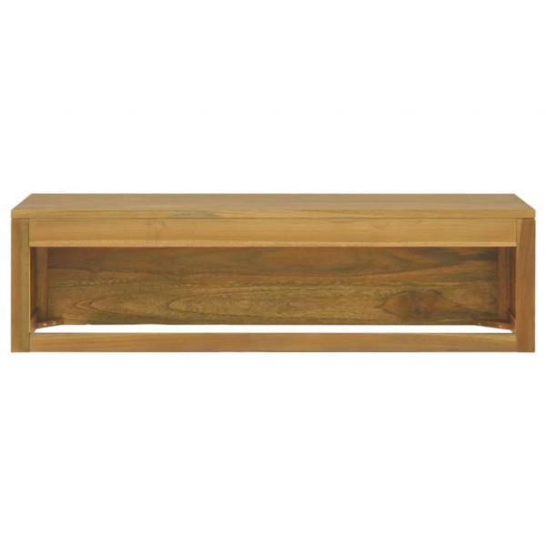 Wand-Badschrank 110x45x30 cm Teak Massivholz