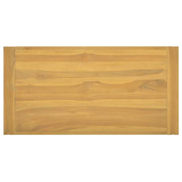 Wand-Badregal 90x45x35 cm Massivholz Teak