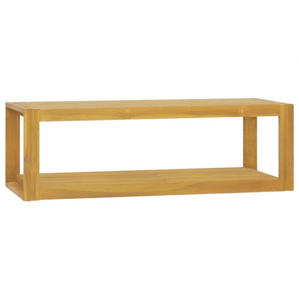 ARDEBO.de - Wand-Badregal 110x45x35 cm Massivholz Teak