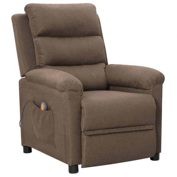 ARDEBO.de - Massagesessel Taupe Stoff