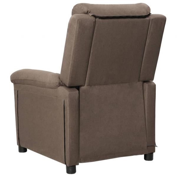 Massagesessel Taupe Stoff