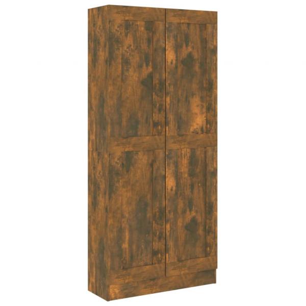 Bücherschrank Räuchereiche 82,5x30,5x185,5 cm Holzwerkstoff