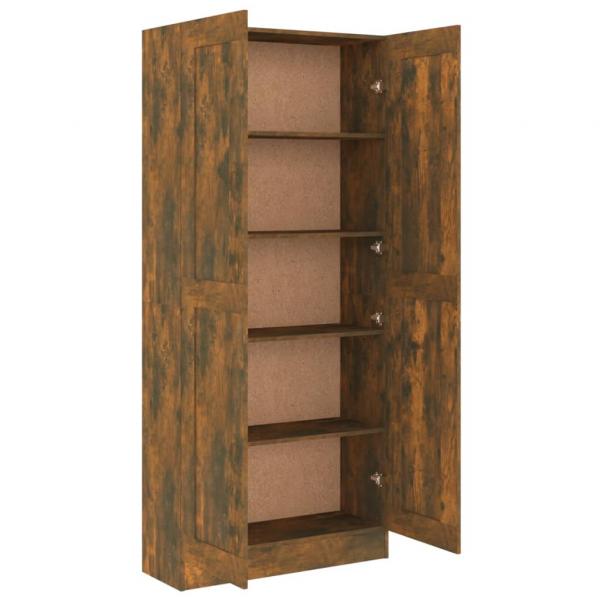 Bücherschrank Räuchereiche 82,5x30,5x185,5 cm Holzwerkstoff